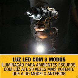 Parafusadeira Furadeira de Impacto Brushless 1/2 Pol. 20V com 2 Baterias Carregador Bivolt e Maleta